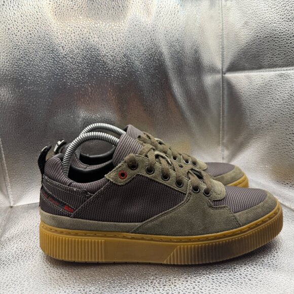 Size 7.5 Diesel S-Danny LC‎ Olive Green Mens Mesh Lace-Up Athletic Sneakers main image 8